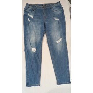 Dollhouse Charley Jeans Women 20 Blue Distressed Skinny High Rise Denim